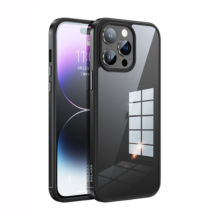 Marco de metal SULADA + Nano Glass + TPU Phone Case
