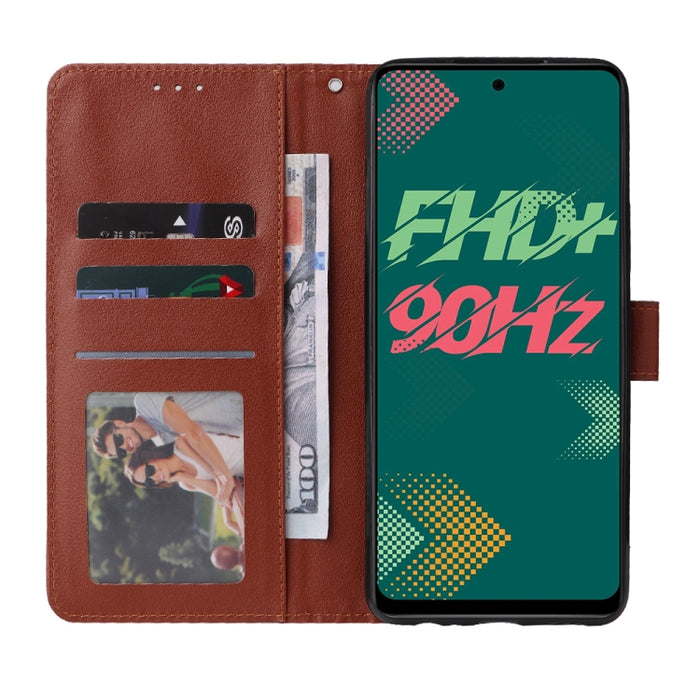 Estuche multifuncional de cuero con tapa horizontal y tres ranuras para tarjetas, For Infinix Note 11s, For Infinix Note 11 Pro, For Infinix Note 10 Pro, For Infinix Hot 11s, For Infinix Hot 10, For Infinix Hot 10s, For Infinix Hot 10i                 ...