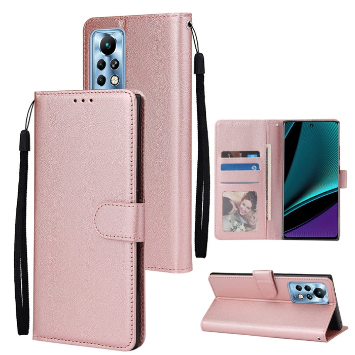 Estuche multifuncional de cuero con tapa horizontal y tres ranuras para tarjetas, For Infinix Note 11s, For Infinix Note 11 Pro, For Infinix Note 10 Pro, For Infinix Hot 11s, For Infinix Hot 10, For Infinix Hot 10s, For Infinix Hot 10i                 ...