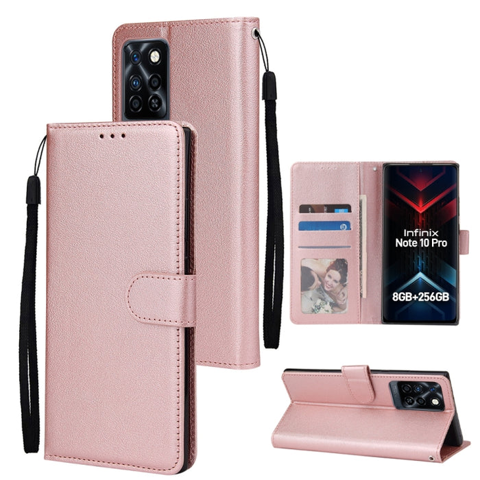 Estuche multifuncional de cuero con tapa horizontal y tres ranuras para tarjetas, For Infinix Note 11s, For Infinix Note 11 Pro, For Infinix Note 10 Pro, For Infinix Hot 11s, For Infinix Hot 10, For Infinix Hot 10s, For Infinix Hot 10i                 ...