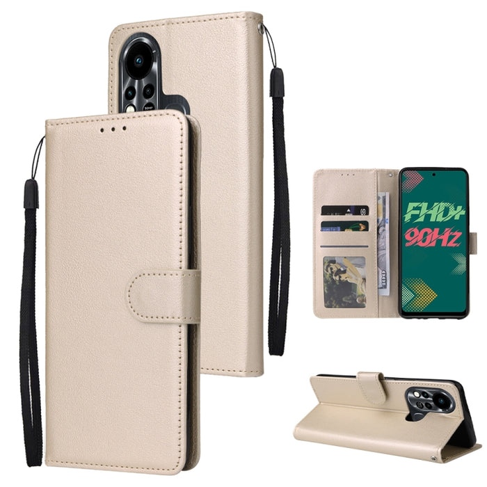 Estuche multifuncional de cuero con tapa horizontal y tres ranuras para tarjetas, For Infinix Note 11s, For Infinix Note 11 Pro, For Infinix Note 10 Pro, For Infinix Hot 11s, For Infinix Hot 10, For Infinix Hot 10s, For Infinix Hot 10i                 ...