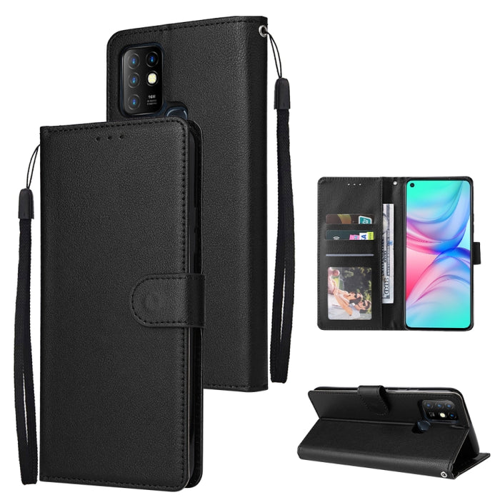 Estuche multifuncional de cuero con tapa horizontal y tres ranuras para tarjetas, For Infinix Note 11s, For Infinix Note 11 Pro, For Infinix Note 10 Pro, For Infinix Hot 11s, For Infinix Hot 10, For Infinix Hot 10s, For Infinix Hot 10i                 ...