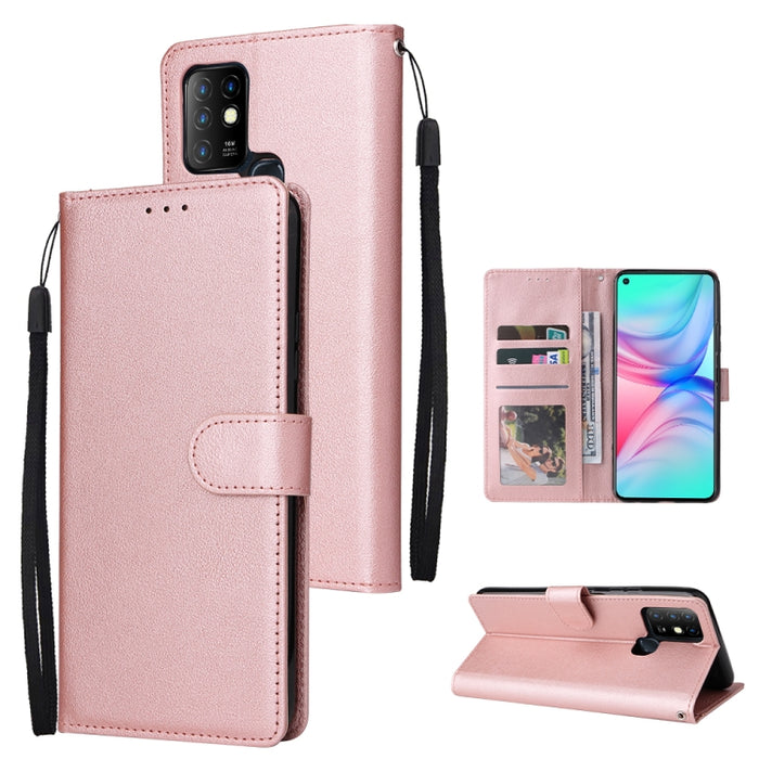 Estuche multifuncional de cuero con tapa horizontal y tres ranuras para tarjetas, For Infinix Note 11s, For Infinix Note 11 Pro, For Infinix Note 10 Pro, For Infinix Hot 11s, For Infinix Hot 10, For Infinix Hot 10s, For Infinix Hot 10i                 ...