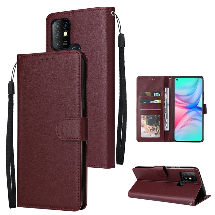 Estuche multifuncional de cuero con tapa horizontal y tres ranuras para tarjetas, For Infinix Note 11s, For Infinix Note 11 Pro, For Infinix Note 10 Pro, For Infinix Hot 11s, For Infinix Hot 10, For Infinix Hot 10s, For Infinix Hot 10i                 ...