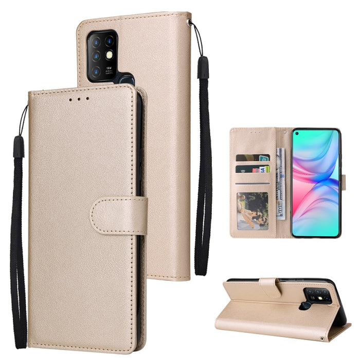 Estuche multifuncional de cuero con tapa horizontal y tres ranuras para tarjetas, For Infinix Note 11s, For Infinix Note 11 Pro, For Infinix Note 10 Pro, For Infinix Hot 11s, For Infinix Hot 10, For Infinix Hot 10s, For Infinix Hot 10i                 ...