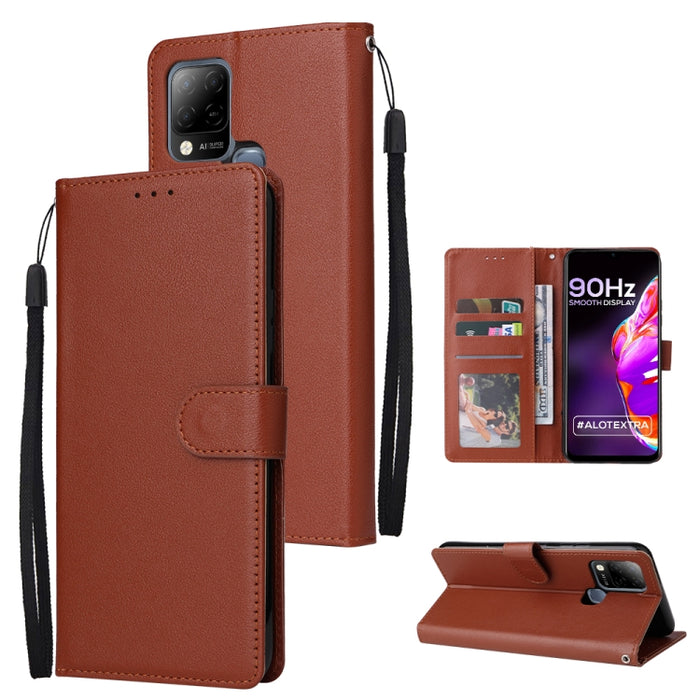 Estuche multifuncional de cuero con tapa horizontal y tres ranuras para tarjetas, For Infinix Note 11s, For Infinix Note 11 Pro, For Infinix Note 10 Pro, For Infinix Hot 11s, For Infinix Hot 10, For Infinix Hot 10s, For Infinix Hot 10i                 ...