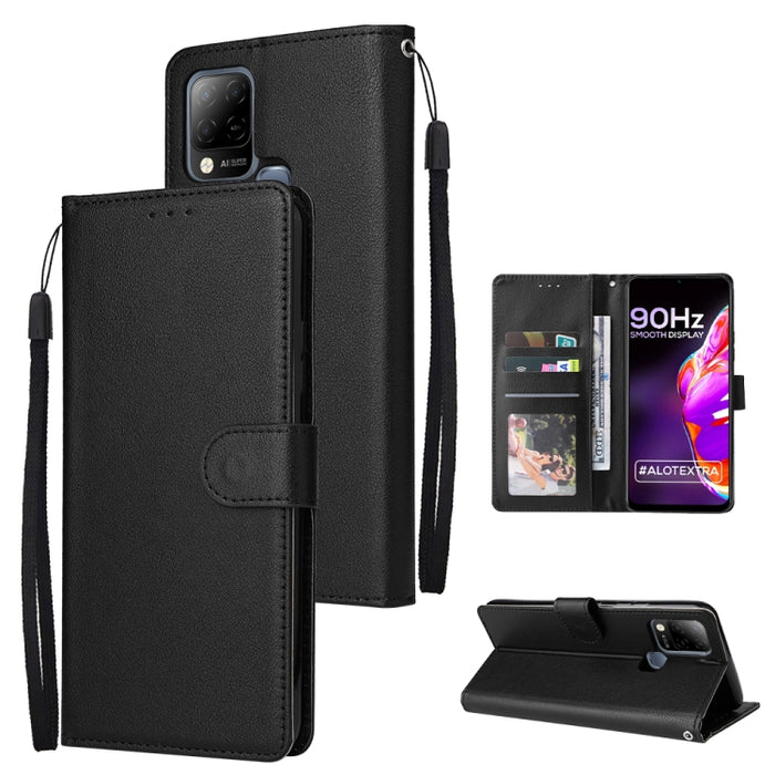 Estuche multifuncional de cuero con tapa horizontal y tres ranuras para tarjetas, For Infinix Note 11s, For Infinix Note 11 Pro, For Infinix Note 10 Pro, For Infinix Hot 11s, For Infinix Hot 10, For Infinix Hot 10s, For Infinix Hot 10i                 ...