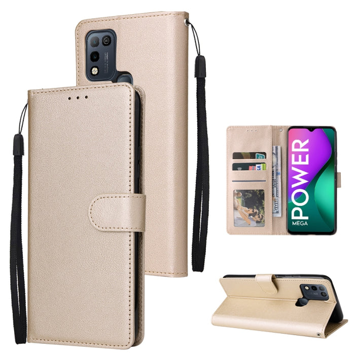 Estuche multifuncional de cuero con tapa horizontal y tres ranuras para tarjetas, For Infinix Note 11s, For Infinix Note 11 Pro, For Infinix Note 10 Pro, For Infinix Hot 11s, For Infinix Hot 10, For Infinix Hot 10s, For Infinix Hot 10i                 ...