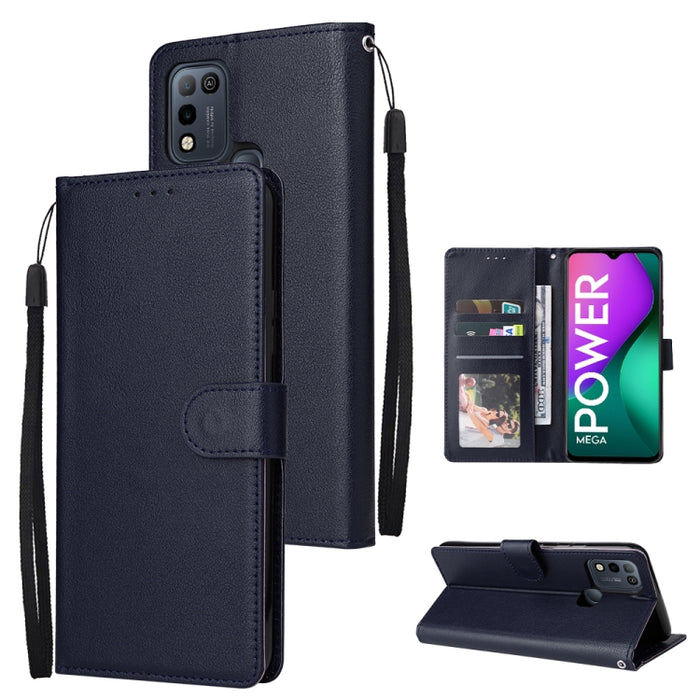 Estuche multifuncional de cuero con tapa horizontal y tres ranuras para tarjetas, For Infinix Note 11s, For Infinix Note 11 Pro, For Infinix Note 10 Pro, For Infinix Hot 11s, For Infinix Hot 10, For Infinix Hot 10s, For Infinix Hot 10i                 ...