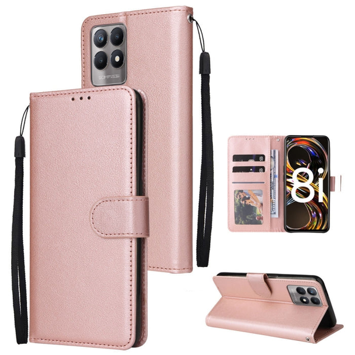 Estuche multifuncional de cuero con tapa horizontal y tres ranuras para tarjetas, For Infinix Note 11s, For Infinix Note 11 Pro, For Infinix Note 10 Pro, For Infinix Hot 11s, For Infinix Hot 10, For Infinix Hot 10s, For Infinix Hot 10i                 ...