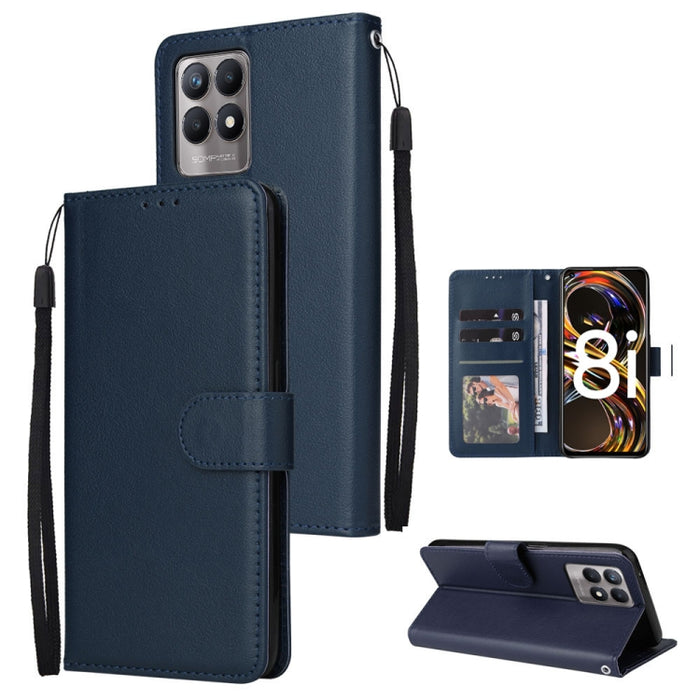 Estuche multifuncional de cuero con tapa horizontal y tres ranuras para tarjetas, For Infinix Note 11s, For Infinix Note 11 Pro, For Infinix Note 10 Pro, For Infinix Hot 11s, For Infinix Hot 10, For Infinix Hot 10s, For Infinix Hot 10i                 ...