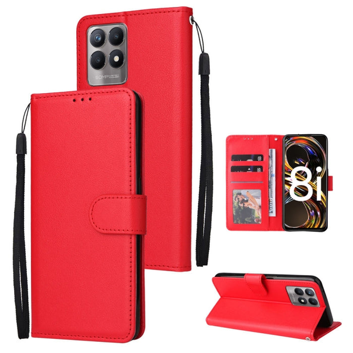 Estuche multifuncional de cuero con tapa horizontal y tres ranuras para tarjetas, For Infinix Note 11s, For Infinix Note 11 Pro, For Infinix Note 10 Pro, For Infinix Hot 11s, For Infinix Hot 10, For Infinix Hot 10s, For Infinix Hot 10i                 ...