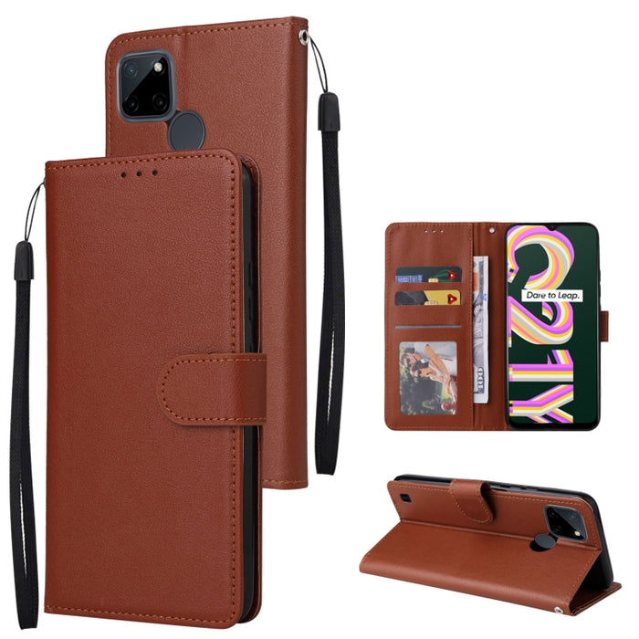 Estuche multifuncional de cuero con tapa horizontal y tres ranuras para tarjetas, For Infinix Note 11s, For Infinix Note 11 Pro, For Infinix Note 10 Pro, For Infinix Hot 11s, For Infinix Hot 10, For Infinix Hot 10s, For Infinix Hot 10i                 ...