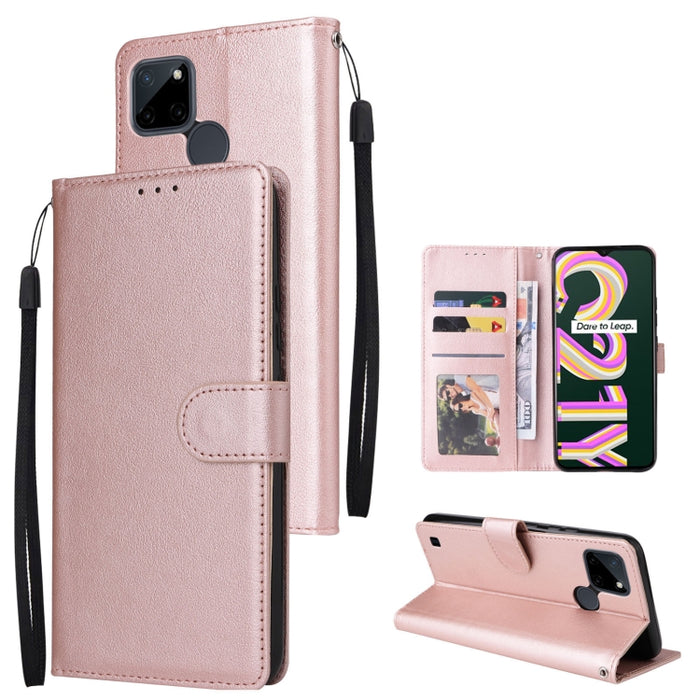 Estuche multifuncional de cuero con tapa horizontal y tres ranuras para tarjetas, For Infinix Note 11s, For Infinix Note 11 Pro, For Infinix Note 10 Pro, For Infinix Hot 11s, For Infinix Hot 10, For Infinix Hot 10s, For Infinix Hot 10i                 ...