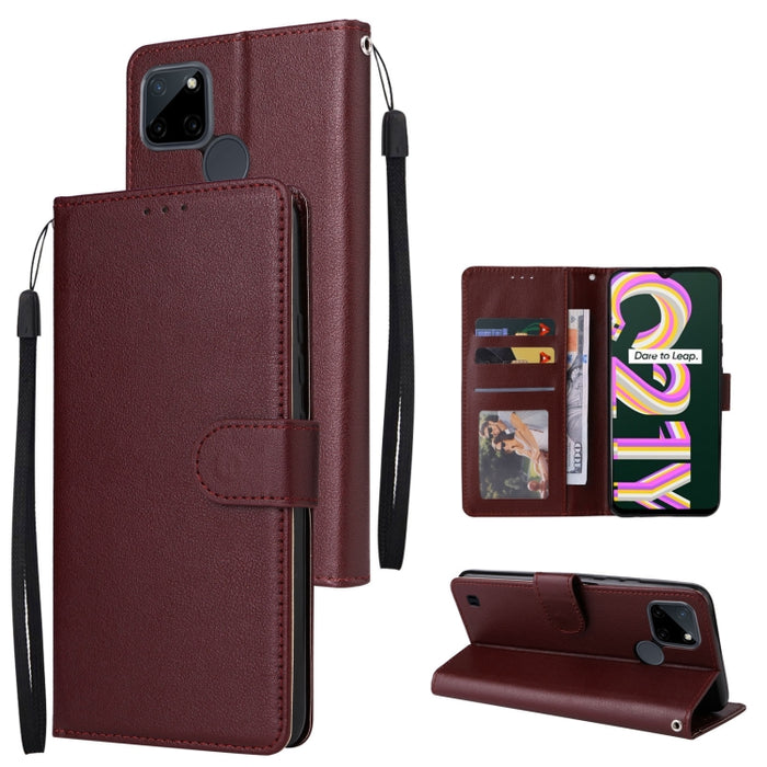 Estuche multifuncional de cuero con tapa horizontal y tres ranuras para tarjetas, For Infinix Note 11s, For Infinix Note 11 Pro, For Infinix Note 10 Pro, For Infinix Hot 11s, For Infinix Hot 10, For Infinix Hot 10s, For Infinix Hot 10i                 ...