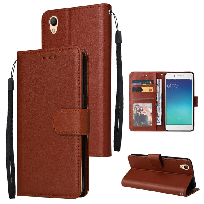 Estuche multifuncional de cuero con tapa horizontal y tres ranuras para tarjetas, For OPPO A15 / A15s / A35, For OPPO A5 / A3s / A12e / C1, For OPPO A37, For vivo Y31, For vivo Y91C / Y1s, For vivo Y53, For Xiaomi Redmi 10C