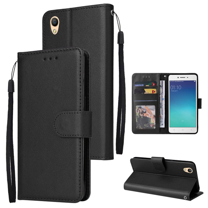 Estuche multifuncional de cuero con tapa horizontal y tres ranuras para tarjetas, For OPPO A15 / A15s / A35, For OPPO A5 / A3s / A12e / C1, For OPPO A37, For vivo Y31, For vivo Y91C / Y1s, For vivo Y53, For Xiaomi Redmi 10C