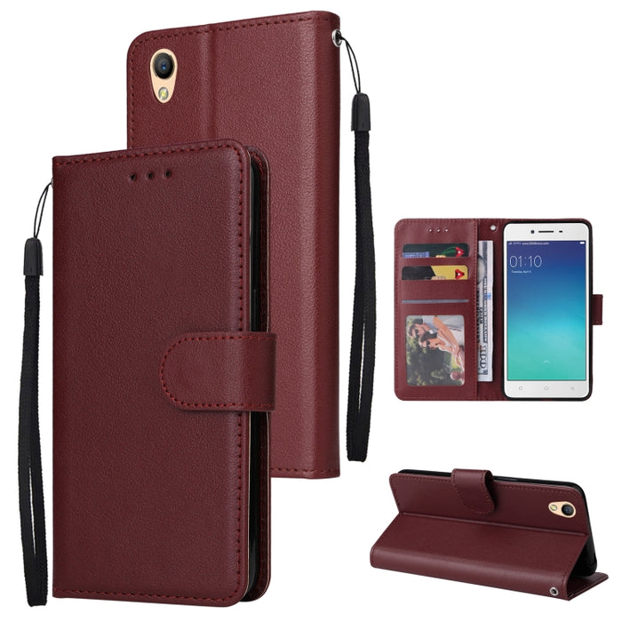 Estuche multifuncional de cuero con tapa horizontal y tres ranuras para tarjetas, For OPPO A15 / A15s / A35, For OPPO A5 / A3s / A12e / C1, For OPPO A37, For vivo Y31, For vivo Y91C / Y1s, For vivo Y53, For Xiaomi Redmi 10C