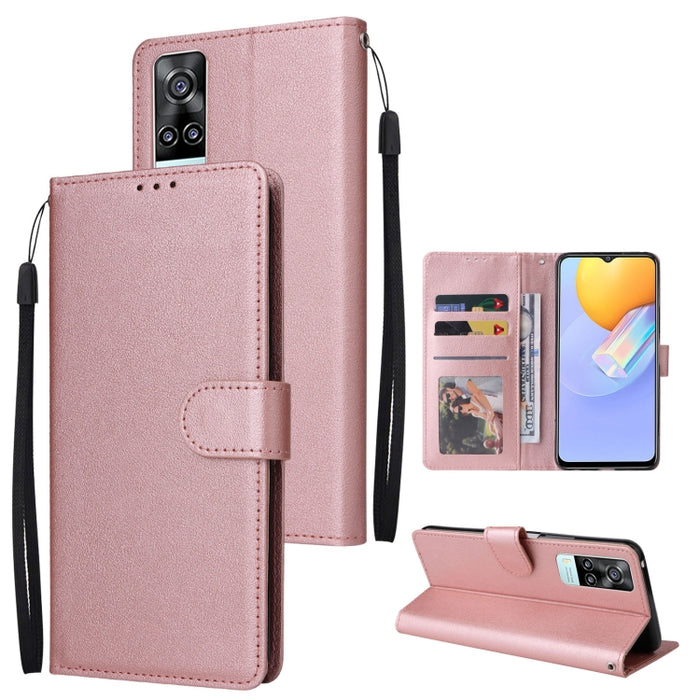 Estuche multifuncional de cuero con tapa horizontal y tres ranuras para tarjetas, For OPPO A15 / A15s / A35, For OPPO A5 / A3s / A12e / C1, For OPPO A37, For vivo Y31, For vivo Y91C / Y1s, For vivo Y53, For Xiaomi Redmi 10C