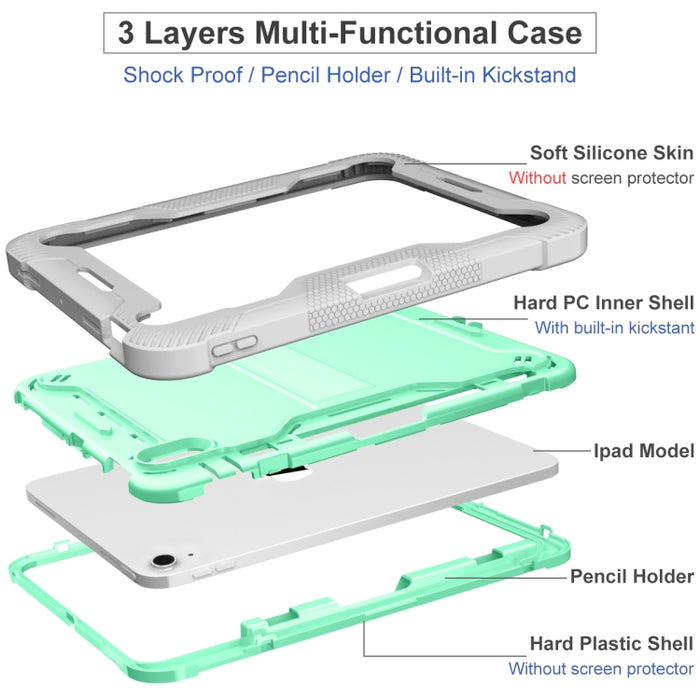 Funda para tableta a prueba de golpes de silicona + PC