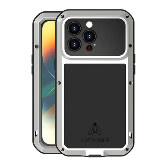 LOVE MEI Metal a prueba de golpes impermeable a prueba de polvo caja del teléfono