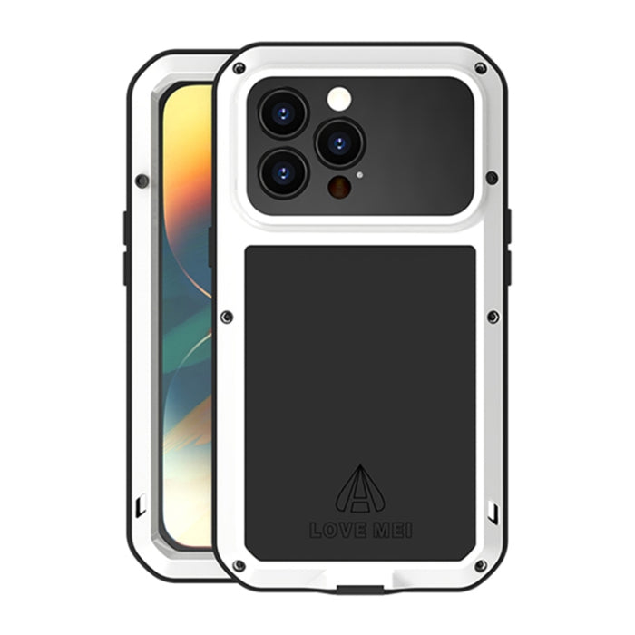 LOVE MEI Metal a prueba de golpes impermeable a prueba de polvo caja del teléfono