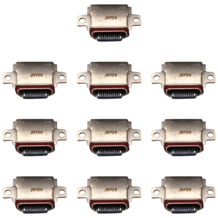 Conector de puerto de carga de 10 piezas, For Samsung Galaxy A90 (10pcs), For Samsung Galaxy  S10e / S10 (10pcs), For Samsung Galaxy S10 5G (10pcs), For Samsung Galaxy Fold (10pcs), For Samsung Galaxy XCover Pro (10pcs), For Samsung Galaxy S20 5G (10pc...