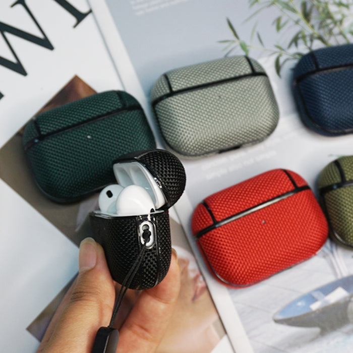 Funda impermeable de nailon para auriculares inalámbricos con cordón