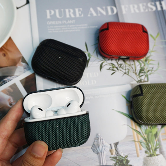 Funda impermeable de nailon para auriculares inalámbricos con cordón