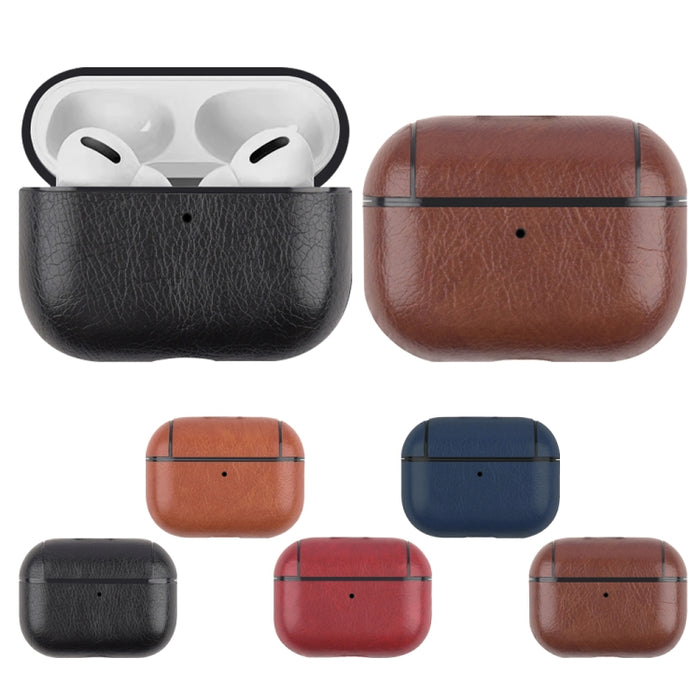 Funda protectora de cuero a prueba de golpes para auriculares inalámbricos