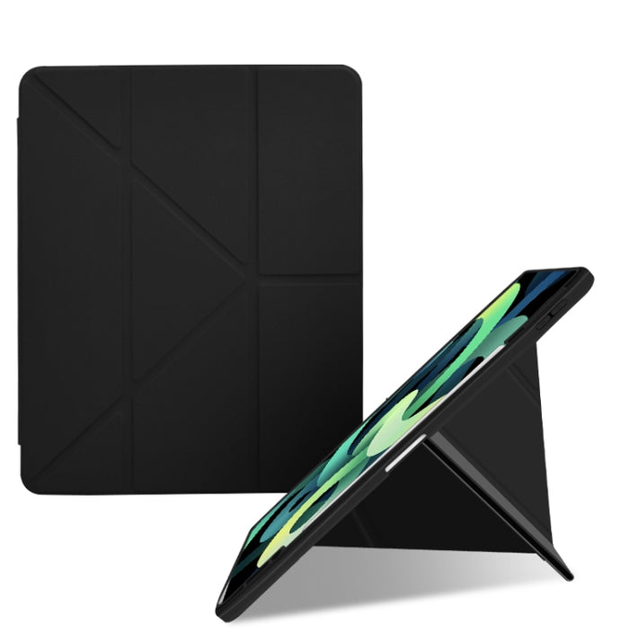 Estuche para tableta de cuero inteligente plegable en Y acrílico 2 en 1, For iPad 10.2 2021 / 2020 / 2019, For iPad Pro / Air 3 10.5, For iPad Pro 11 2022 / 2021 / 2020 / 2018 / Air 5 2022 / Air 2020 10.9, For iPad Pro 12.9 2022 / 2021 / 2020 / 2018   ...