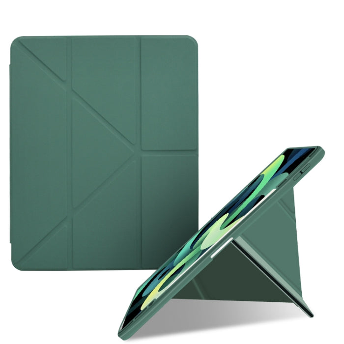 Estuche para tableta de cuero inteligente plegable en Y acrílico 2 en 1, For iPad 10.2 2021 / 2020 / 2019, For iPad Pro / Air 3 10.5, For iPad Pro 11 2022 / 2021 / 2020 / 2018 / Air 5 2022 / Air 2020 10.9, For iPad Pro 12.9 2022 / 2021 / 2020 / 2018   ...