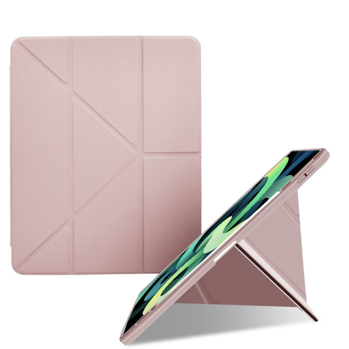Estuche para tableta de cuero inteligente plegable en Y acrílico 2 en 1, For iPad 10.2 2021 / 2020 / 2019, For iPad Pro / Air 3 10.5, For iPad Pro 11 2022 / 2021 / 2020 / 2018 / Air 5 2022 / Air 2020 10.9, For iPad Pro 12.9 2022 / 2021 / 2020 / 2018   ...