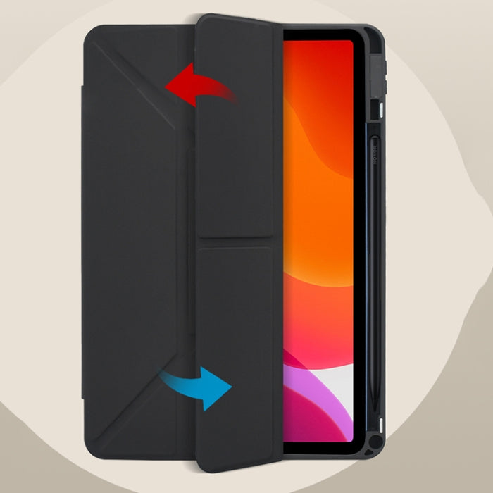 Estuche para tableta de cuero inteligente plegable en Y acrílico 2 en 1