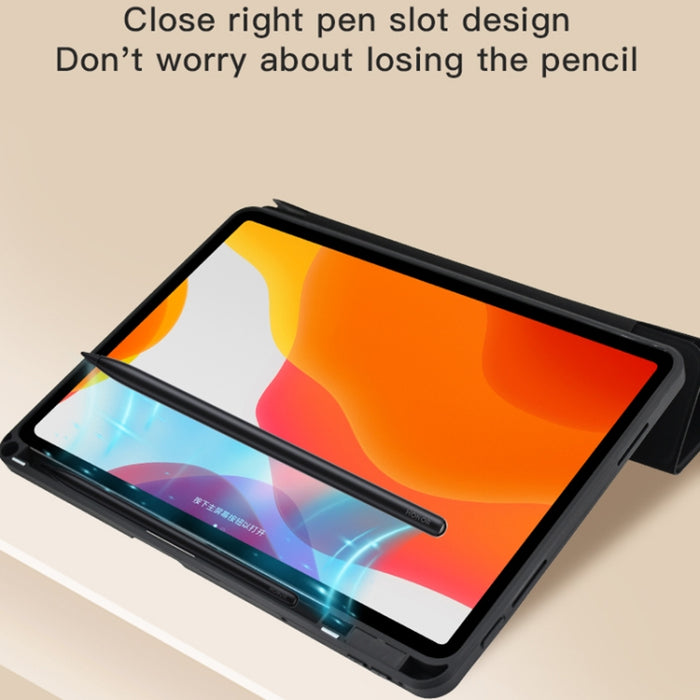 Estuche para tableta de cuero inteligente plegable en Y acrílico 2 en 1