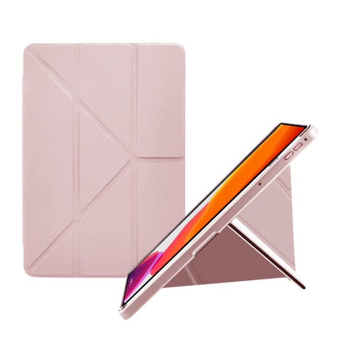 Estuche para tableta de cuero inteligente plegable en Y acrílico 2 en 1