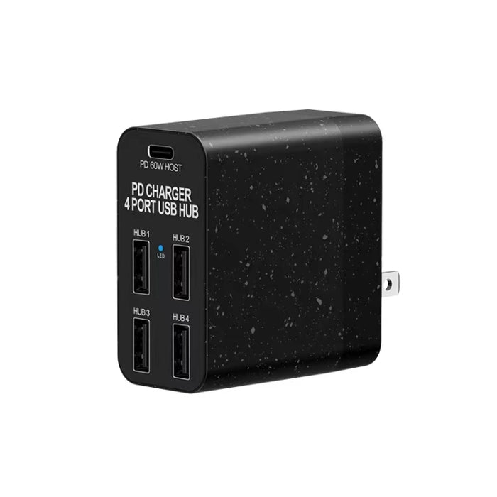 X83 65W Salida USB-C / Type-C + 4 puertos USB HUB PD Cargador, enchufe de EE. UU.
