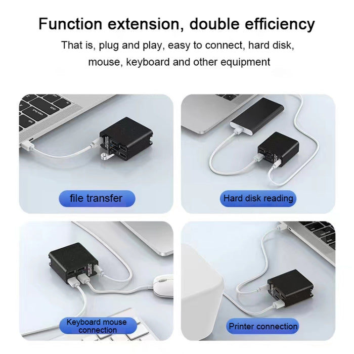 X83 65W Salida USB-C / Type-C + 4 puertos USB HUB PD Cargador, enchufe de EE. UU.