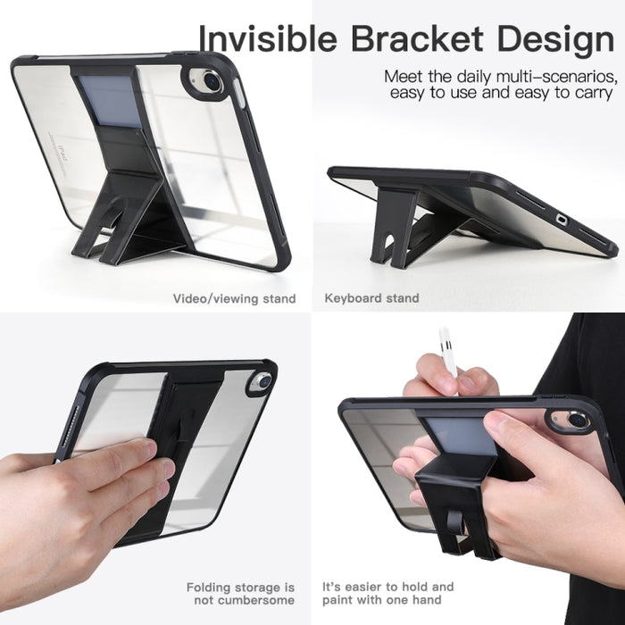 Funda protectora transparente de acrílico TPU para tableta con soporte
