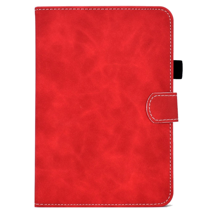 Estuche inteligente de cuero para tableta con textura de piel de vaca