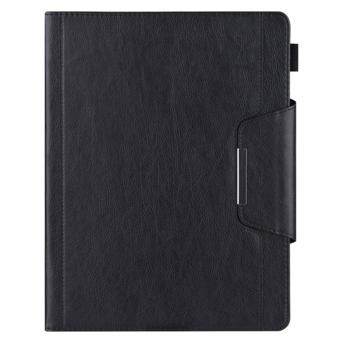 Estuche para tableta inteligente de cuero con hebilla de metal de color sólido