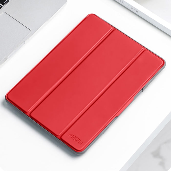 Mutural PC + TPU Funda de cuero a prueba de golpes para tableta