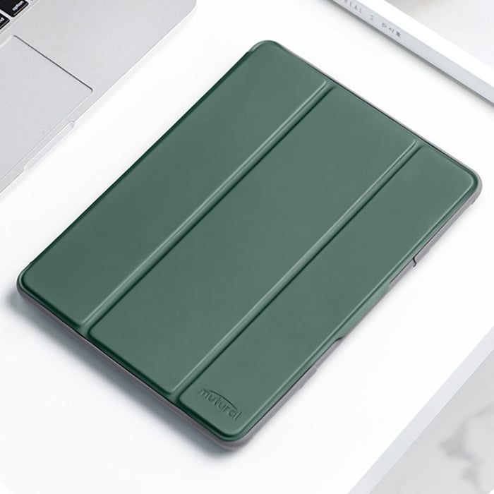 Mutural PC + TPU Funda de cuero a prueba de golpes para tableta