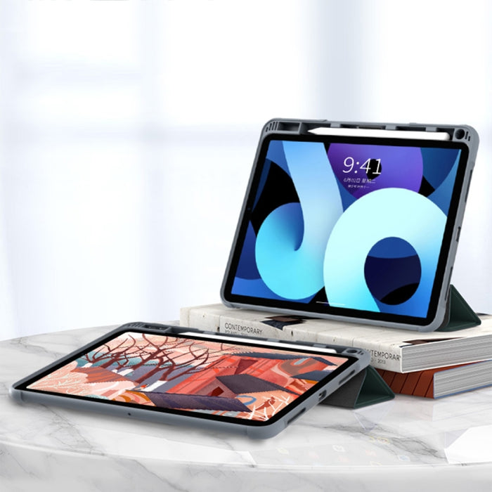 Mutural PC + TPU Funda de cuero a prueba de golpes para tableta