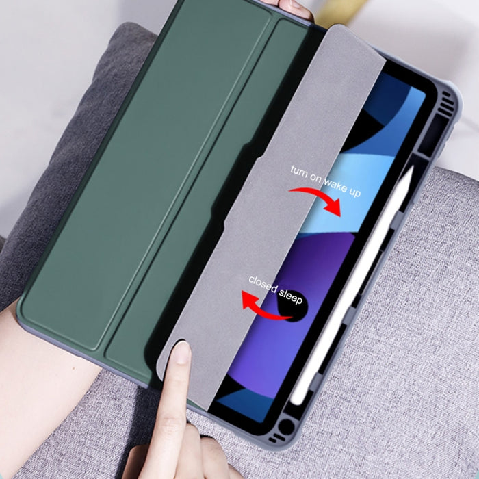 Mutural PC + TPU Funda de cuero a prueba de golpes para tableta