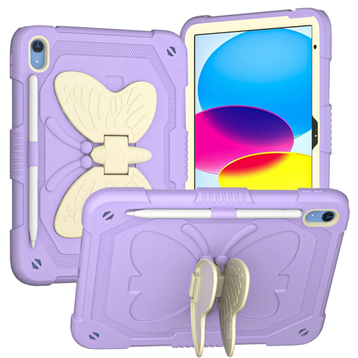 Estuche para tableta resistente y resistente con soporte de mariposa
