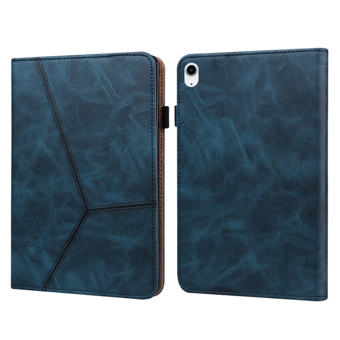 Estuche para tableta de cuero con rayas en relieve de color sólido