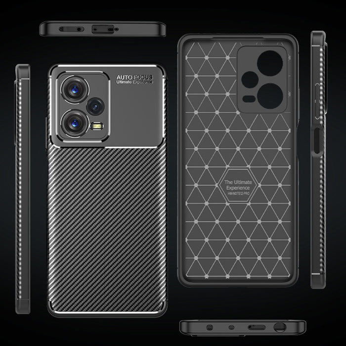 Funda de teléfono TPU a prueba de golpes con textura de fibra de carbono, For Xiaomi Redmi Note 12 China, For Xiaomi Redmi Note 12 Pro 5G China, For Xiaomi Redmi Note 12 Pro+ China