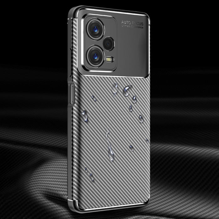 Funda de teléfono TPU a prueba de golpes con textura de fibra de carbono, For Xiaomi Redmi Note 12 China, For Xiaomi Redmi Note 12 Pro 5G China, For Xiaomi Redmi Note 12 Pro+ China
