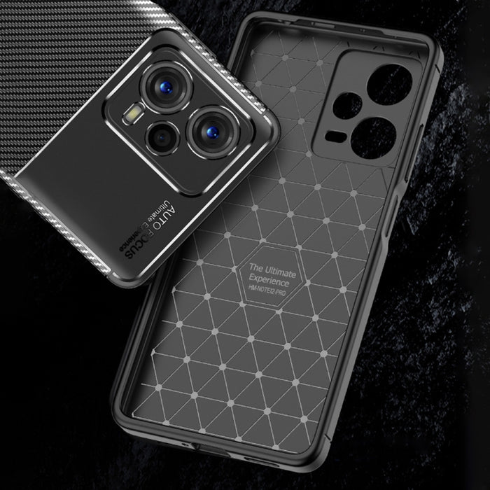 Funda de teléfono TPU a prueba de golpes con textura de fibra de carbono, For Xiaomi Redmi Note 12 China, For Xiaomi Redmi Note 12 Pro 5G China, For Xiaomi Redmi Note 12 Pro+ China